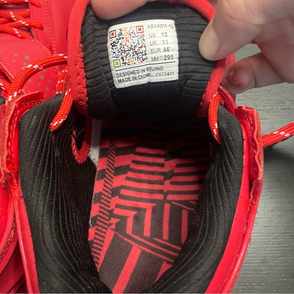 Li-Ning Wade 808 'Red' ABAK011 2 Wade 3's Men's Basketball Shoe Size 12 - Picture 11 of 12